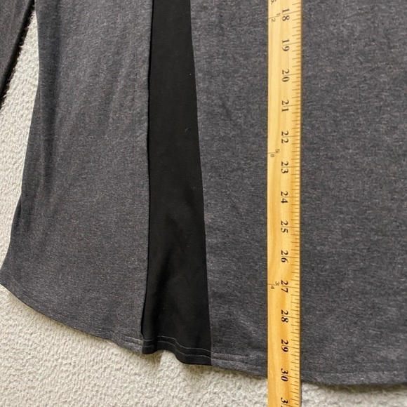 Bebonnie Tunic Womens Small Gray Black Long Sleeve Cowl Neck Top - Picture 5 of 11